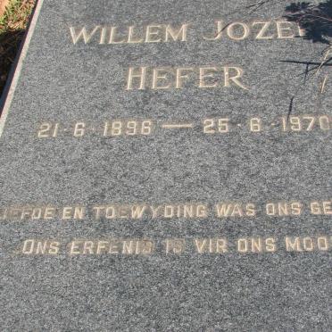 HEFER Willem Josef 1896-1970