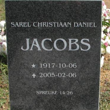 JACOBS Sarel Christiaan Daniel 1917-2005