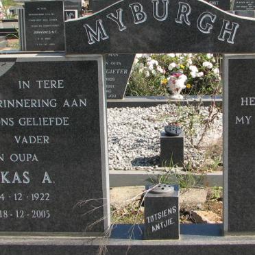 MYBURGH Lukas A. 1922-2005 &amp; Anna C. 1924-1992