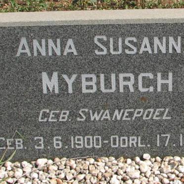 MYBURGH Anna Susanna nee SWANEPOEL 1900-1976