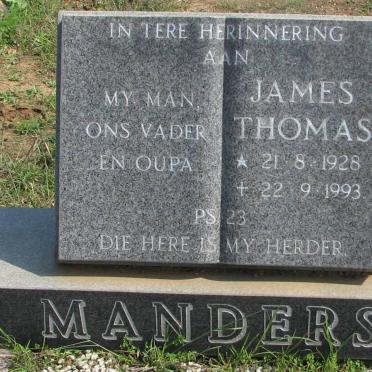 MANDERS James Thomas 1928-1993