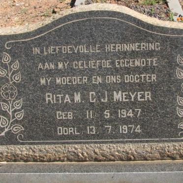 MEYER Rita M.C.J. 1947-1974