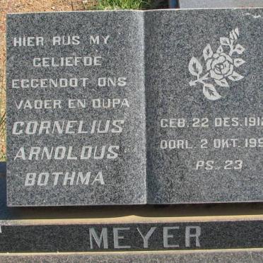MEYER Cornelius Arnoldus Bothma 1912-1992