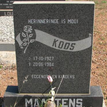 MAARTENS Koos 1927-1984