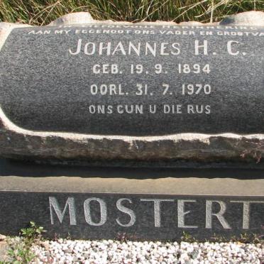 MOSTERT Johannes H.C. 1894-1970