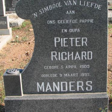 MANDERS Pieter Richard 1903-1995