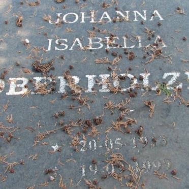 OBERHOLZER Johanna Isabella 1913-1999
