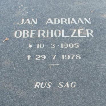 OBERHOLZER Jan Adriaan 1905-1978