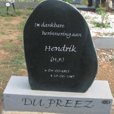 PREEZ H.P., du 1917-1987