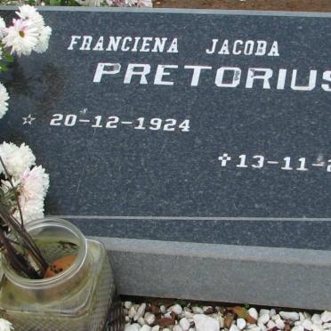 PRETORIUS Franciena Jacoba 1924-2008