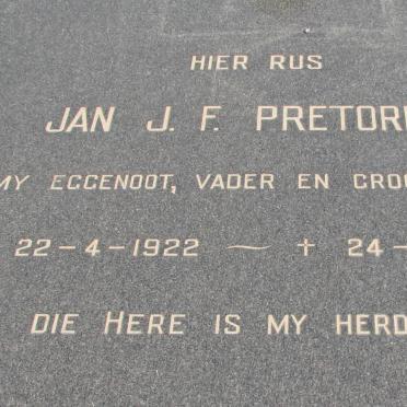 PRETORIUS Jan J.F. 1922-1981