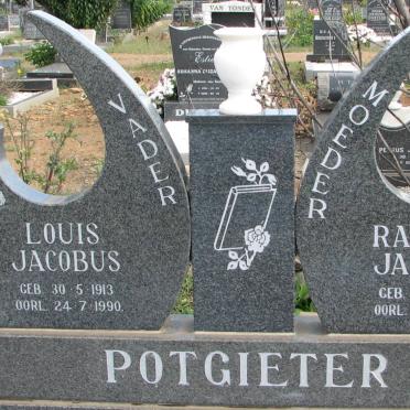 POTGIETER Louis Jacobus 1913-1990 &amp; Rachel Jacoba 1920-2007