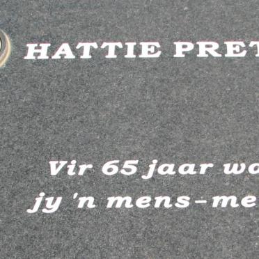 PRETORIUS Hattie ?