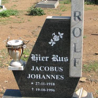 ROLF Jacobus Johannes 1918-1996