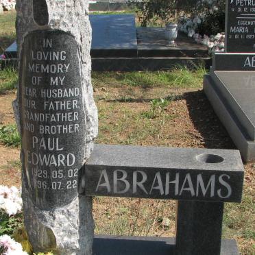 ABRAHAMS Paul Edward 1929-1996