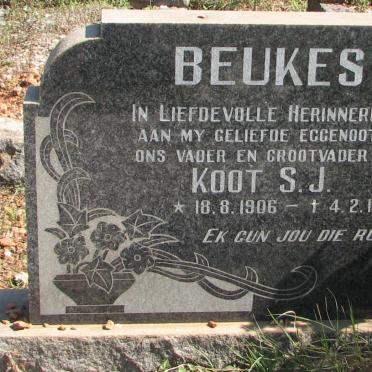 BEUKES Koot S.J. 1906-1972