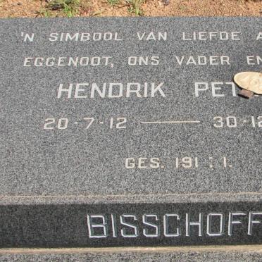 BISSCHOFF Hendrik Petrus 1912-1986