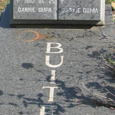 BUITENDAG Albertus 1915-1992 &amp; Bettie 1929-