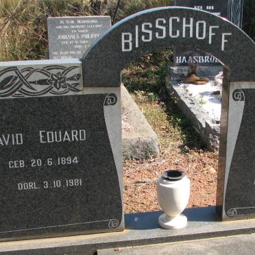BISSCHOFF David Eduard 1894-1981 &amp; Heila Maria JOUBERT 1895-1988