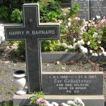 BARNARD Harry R. 1966-1987