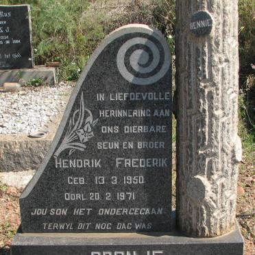 CRONJE Hendrik Frederik 1950-1971