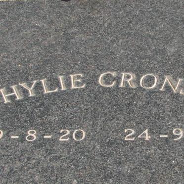 CRONJE Hylie 1920-1976