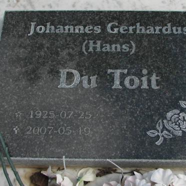 TOIT Johannes Gerhardus, du 1925-2007