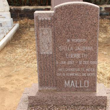 MALLO Stella Jacomina Elizabeth 1897-19?8