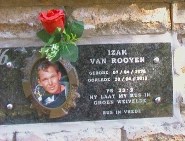 ROOYEN Izak, van 197?-2012