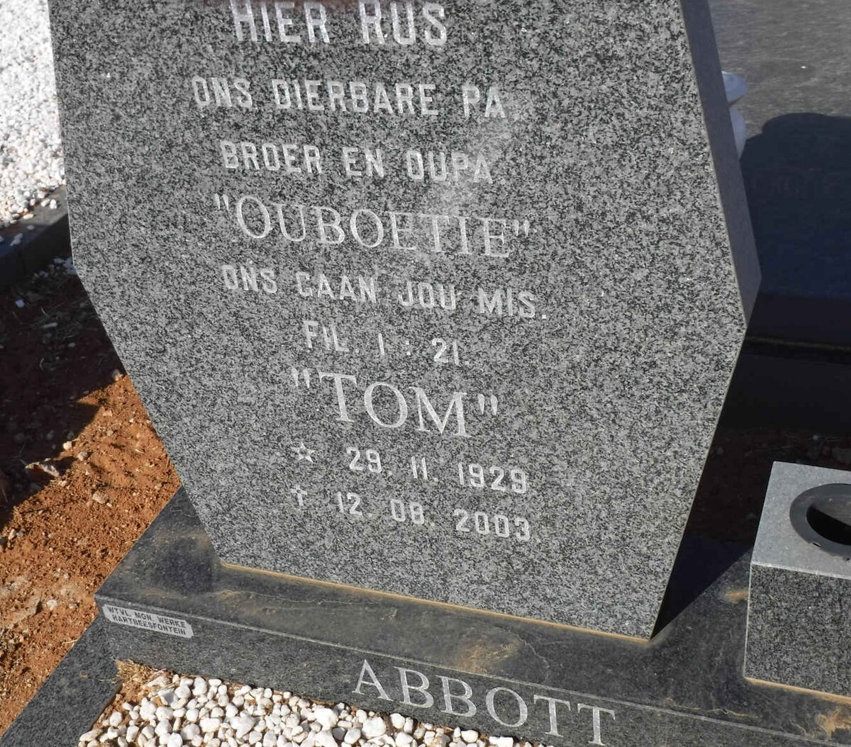 ABBOTT Tom 1929-2003