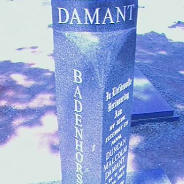 BADENHORST Duncan Malcolm Damant 1964-2007