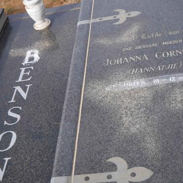 BENSON Johanna Cornelia -1949
