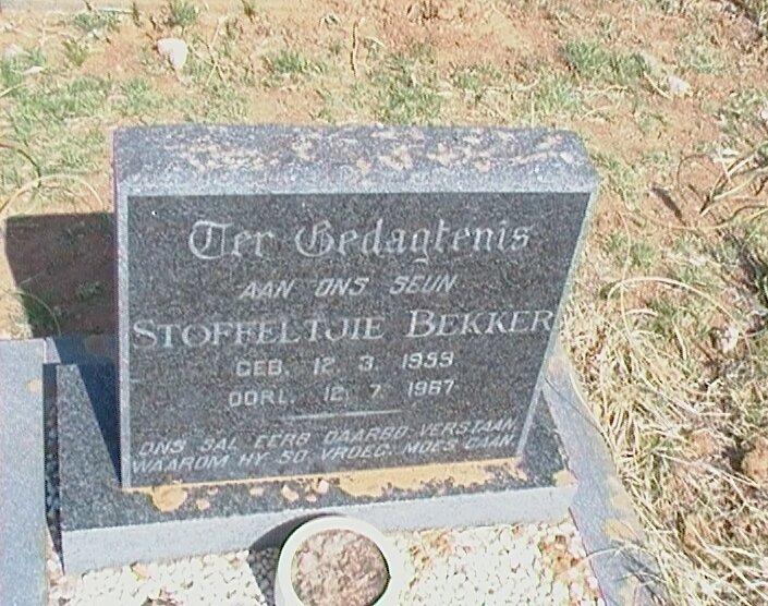 BEKKER Stoffeltjie 1959-1967