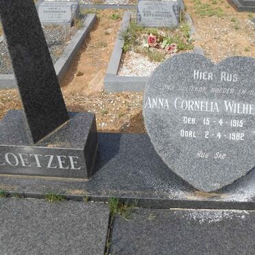 COETZEE Manie A. 1913-1954 &amp; Anna Cornelia Wilhelmina 1915-1982