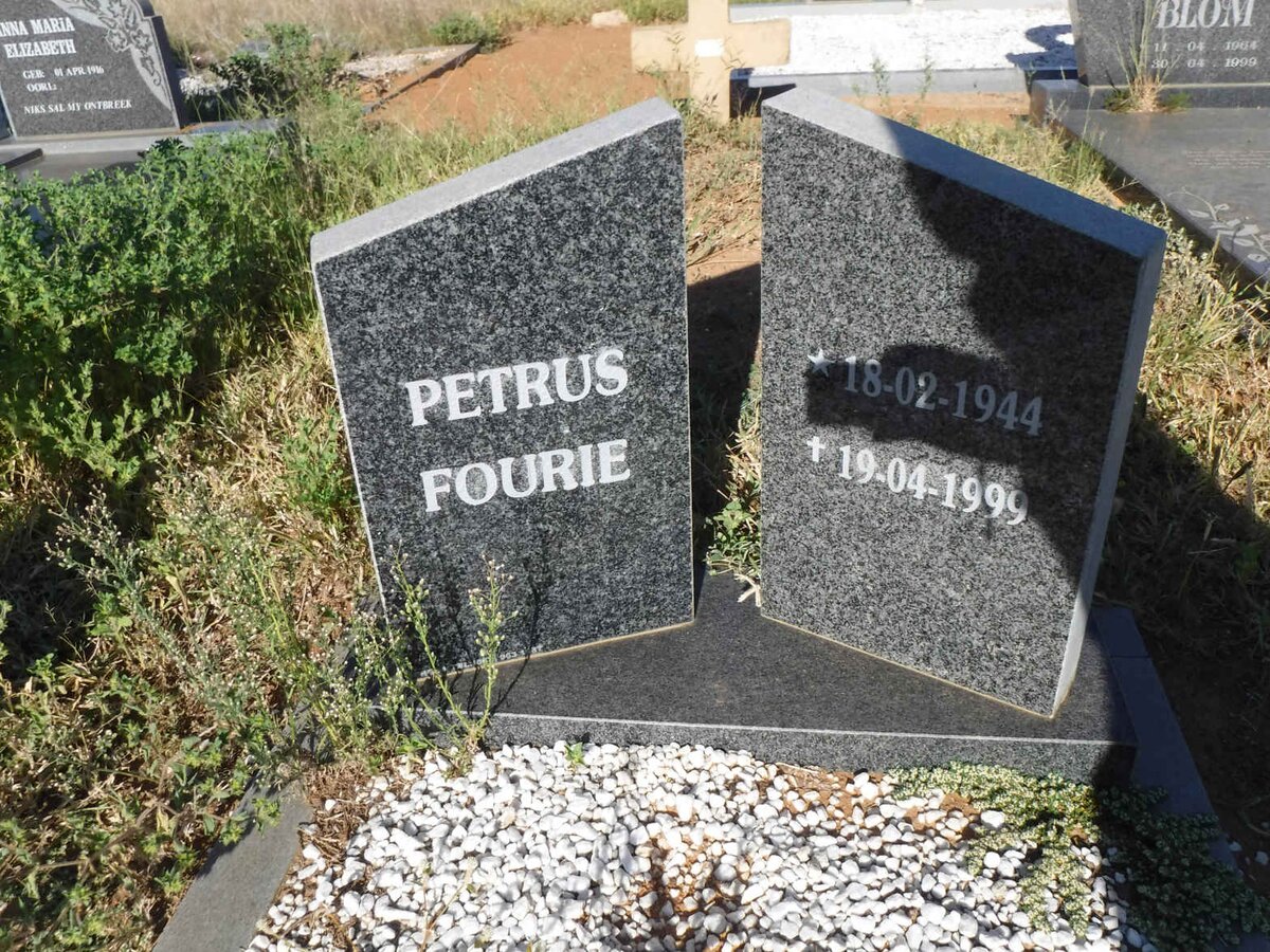 FOURIE Petrus 1944-1999