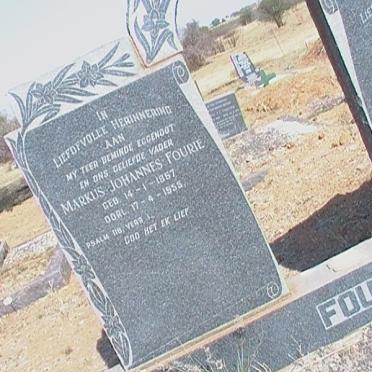 FOURIE Markus Johannes 1867-1955