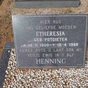 HENNING Etheresia nee POTGIETER 1900-1988
