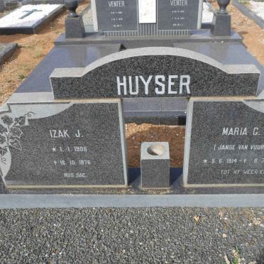 HUYSER Izak J. 1906-1976 &amp; Maria C.W. JANSE VAN VUUREN 1914-1992