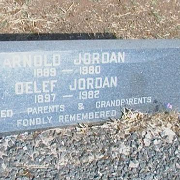 JORDAN Arnold 1889-1980 :: JORDAN Oelef 1897-1982
