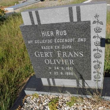 OLIVIER Gert Frans 1921-1999