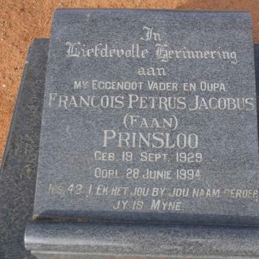 PRINSLOO Francois Petrus Jacobus 1929-1994