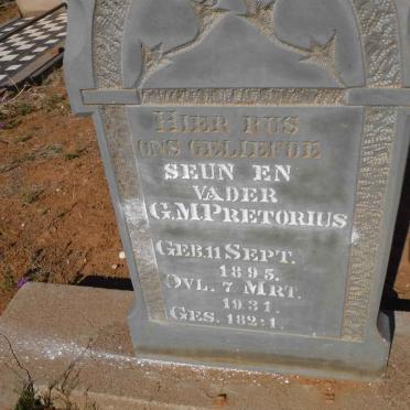 PRETORIUS G.M. 1895-1931