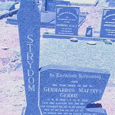 STRYDOM Gerhardus Matthys 1956-2001