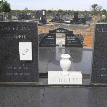SCHUTTE Casper Jan Hendrik 1937-1999 &amp; Hilletjie Aletta Jacoba 1940-1999