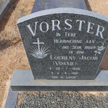 VORSTER Lourens Jacob 1956-1991