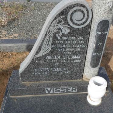 VISSER Willem Stegman 1925-1989 &amp; Hester Cecilia 1931-1997