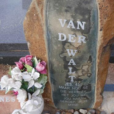 WALT Gabriel Johannes, van der 1942-2010 &amp; Anna Sophia 1945-