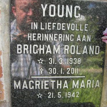 YOUNG Brigham Roland 1938-2011 &amp; Magrietha Maria 1942-