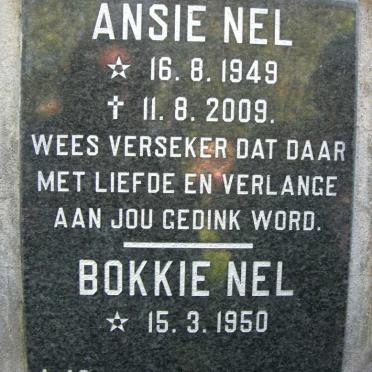 NEL Ansie 1949-2009 &amp; Bokkie 1950-