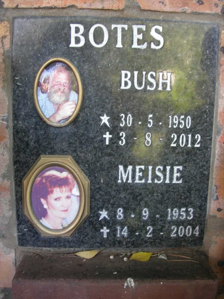 BOTES Bush 1950-2012 & Meisie 1953-2004
